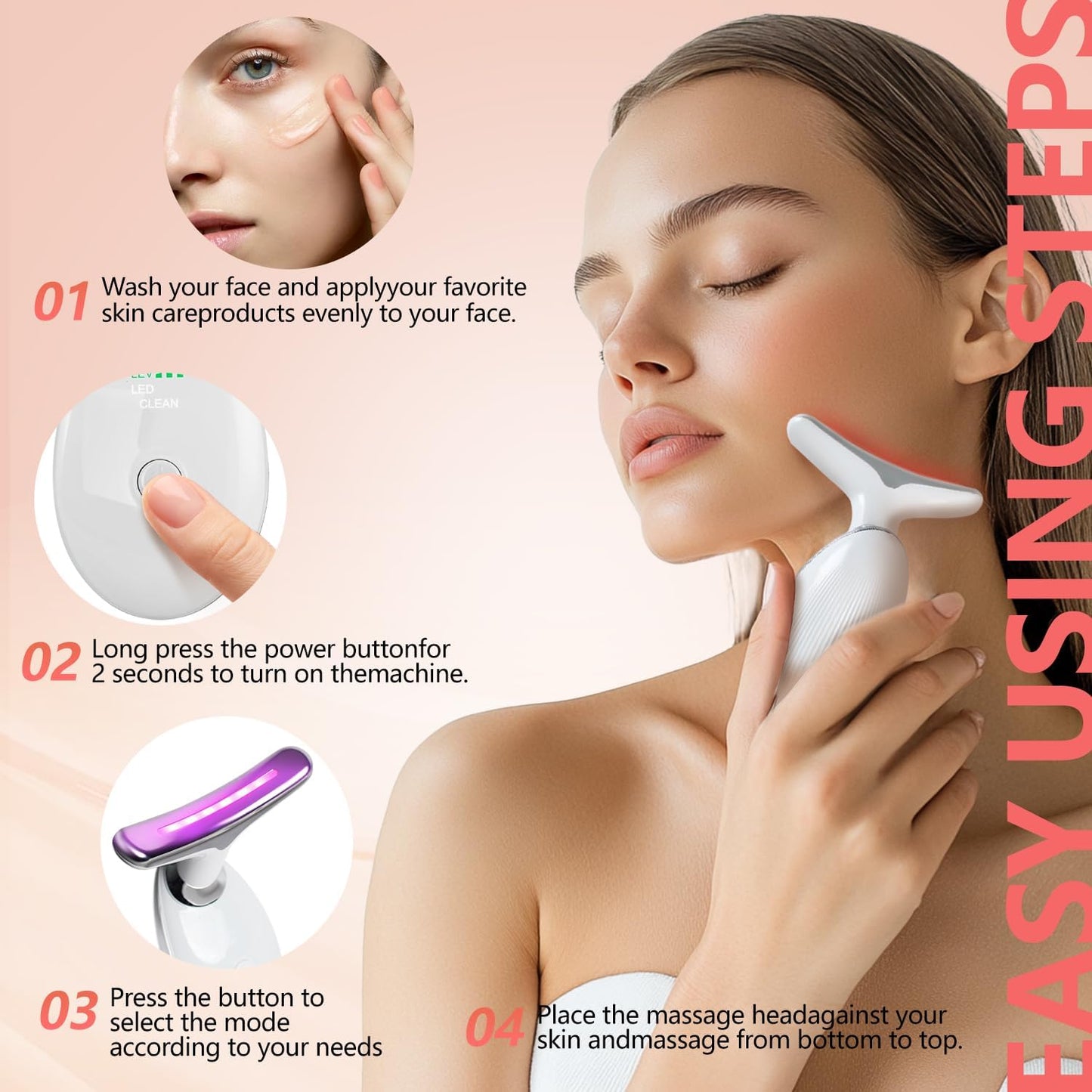 Nieuwe gezichts- en nekmassager