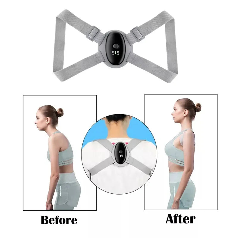 Smart Posture Corrector with LCD Display