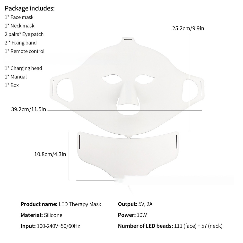 LED Facial Acne Removal Silicone Mask