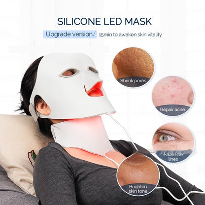 LED Facial Acne Removal Silicone Mask