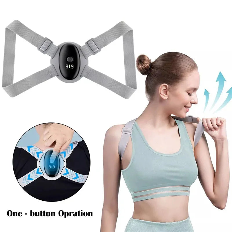 Smart Posture Corrector with LCD Display